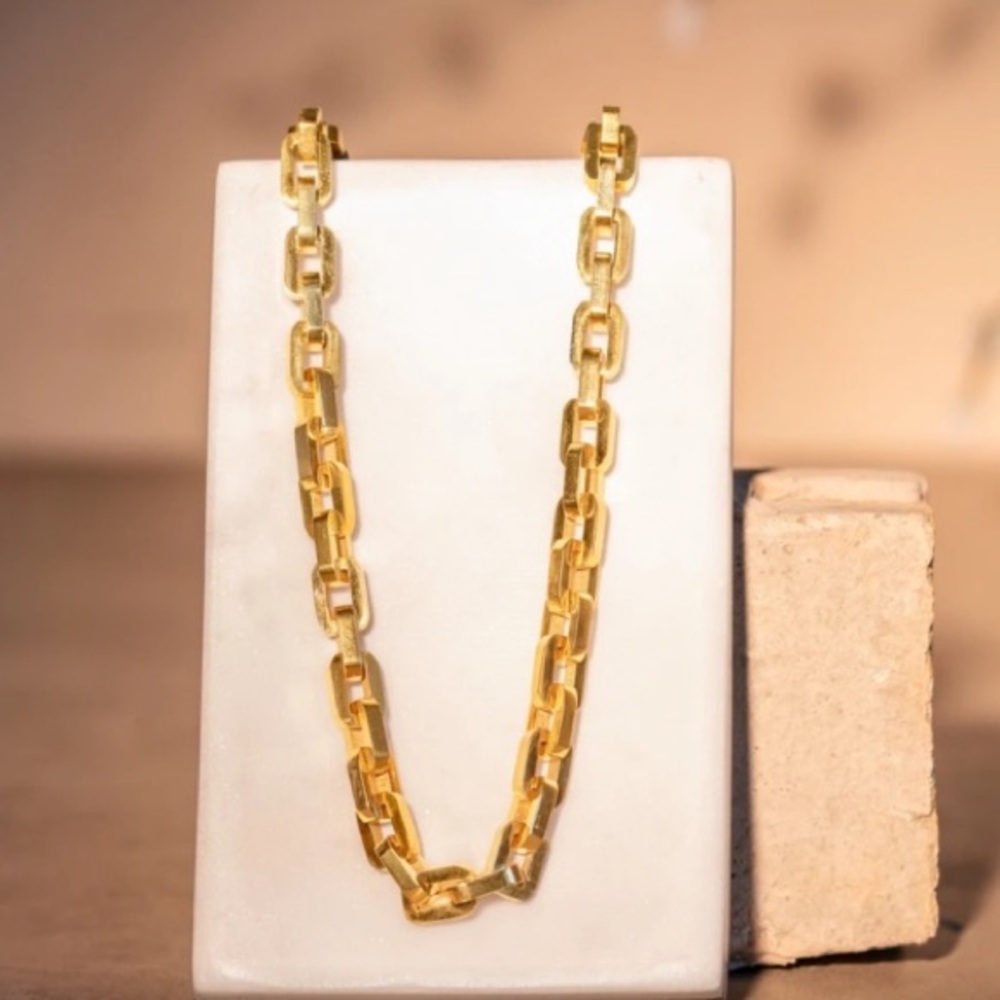 Eddie Borgo | [12K GOLD VERMEIL] Chunky Chain Supra Link Power Necklace - Picture 6 of 8